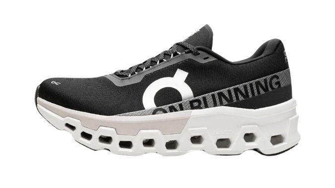 On Cloudmonster 2 'Black White'
