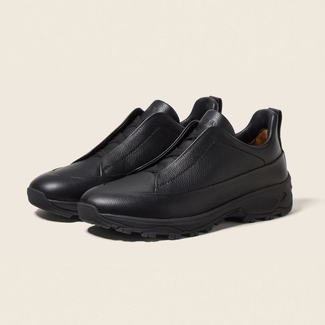 Zegna 'Black Leather'