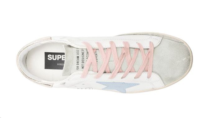 Golden Goose Super-star White Silver Ice Blue