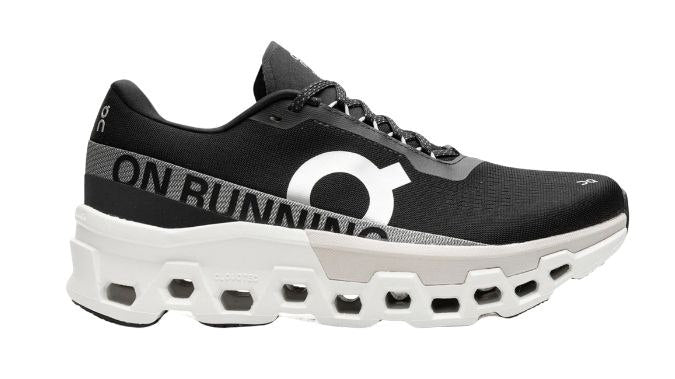 On Cloudmonster 2 'Black White'