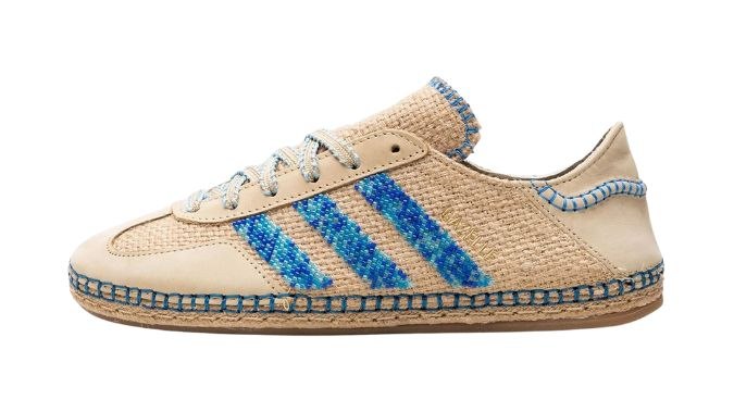 Adidas Gazelle 'Linen Khaki/ Light Blue'