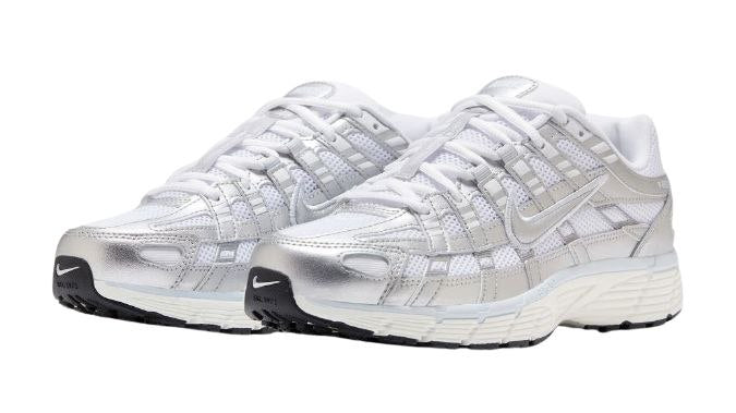 Nike p-6000 'White Blue Tint Sail Metallic Silver'