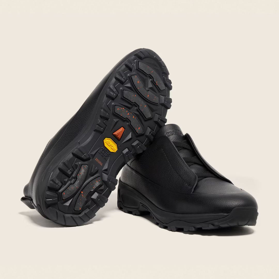 Zegna 'Black Leather'