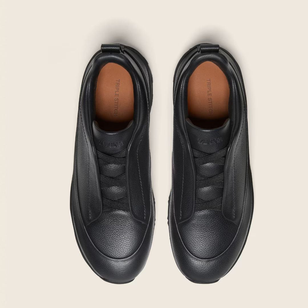 Zegna 'Black Leather'