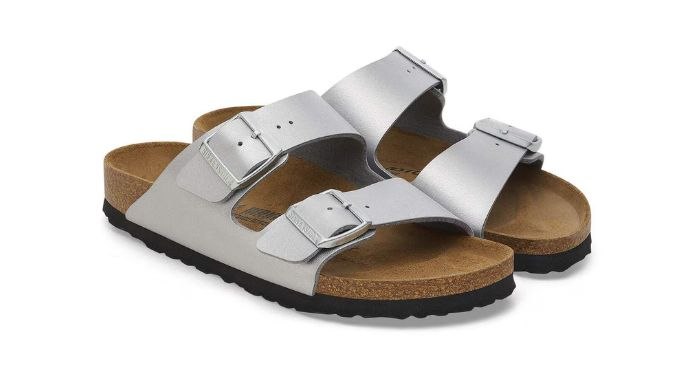 Birkenstock Arizona 'Silver'