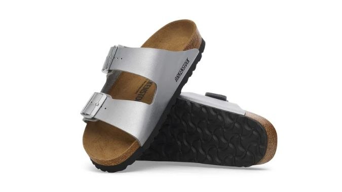 Birkenstock Arizona 'Silver'