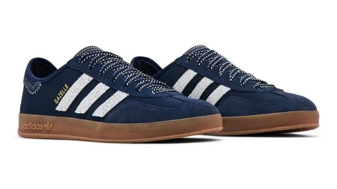 Adidas Gazelle Inndoor × CLOT 'Collegiate Navy Off White'